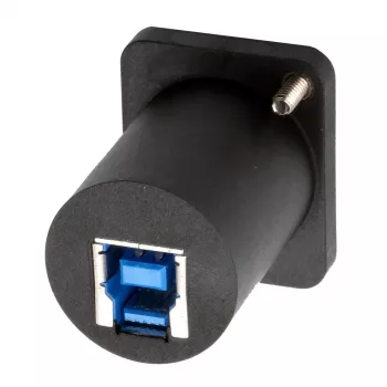 EXSYS EX-49155 USB 3.2 Gen 1 D-type indbygningsadapter, USB-A hun til USB-B hun
