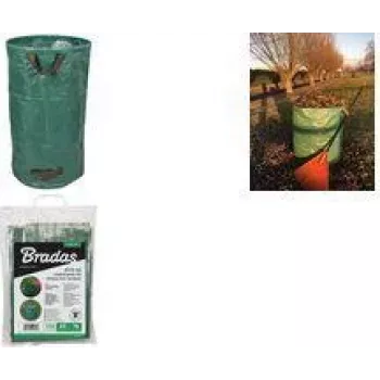 Bradas PICK-UP foldbar havepose 270L grøn rivestærk vandafvisende TQ-B270