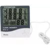 Bradas WL-M21 White Line digital vejrstation med trådløs udetemperatursensor, inde-/udetemperatur -10°C til 70°C, hvid