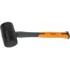 Bradas gummihammer 450 g antracit/orange 340 mm fiberglasstativ skridsikkert TPR-greb DIY-HF6045