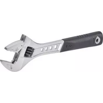 C.K T4365 150 SureDrive Adjustable Wrench, 150 mm, Forged Chrome Vanadium, Matt Chrome Plated, Soft Grip Handle