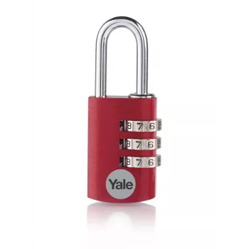 Yale YE3CB/38/131/1/CO 38 mm rød kombinationshængelås