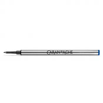 Caran d'Ache 8222.160 rollerpen-refill, F, blå, stålspids, til rollerpen 849