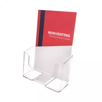 DEFLECTO AB150 Crystal Clear Acrylic Display Block 50x50x50 mm, Diamond Polished, Transparent