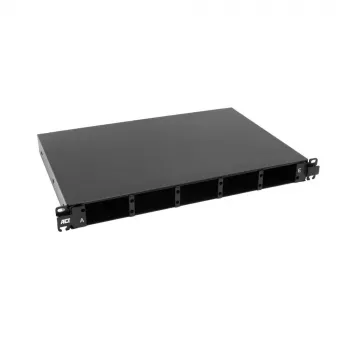 ACT 19 inch multifunktions fiberpatchpanel, skinneskuffe, 5 slots (FA2059)