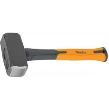 Bradas DIY-HF5100 forhammer, 1000 g hoved, antracit/orange, 280 mm fiberglasstiel med skridsikkert TPR-greb, 1 stk