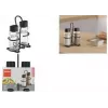 Metaltex Spice Line salt- og peberbøssesæt, 3 dele, glas med sorte plastlåg, transparent 252871000