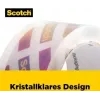3M 3950-RD transparent pakketape, 48 mm x 50 m, akryllim, BOPP
