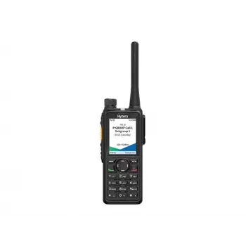 Hytera HP785G BT V1 VHF digital/analog håndradio med GPS, Bluetooth, 2400mAh batteri, bordoplader, antenne og bælteclip
