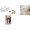 Metaltex Reflex Luxy Vacuum-Fix væghylde sølv 1-plan 403329000