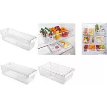 Metaltex Frigo-System køleskabsorganizer, stor, gennemsigtig, polystyren, 1 stk. 235409000