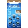 Renata ZA312 Zink-luft høreapparatbatteri PR41 165 mAh 1,4 V 6-pak ZA312.DP6 0HG