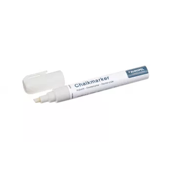 EUROPEL kridtmarker 6 mm, hvid, rund-/skråspids, blisterpakning (1 stk.) 356505