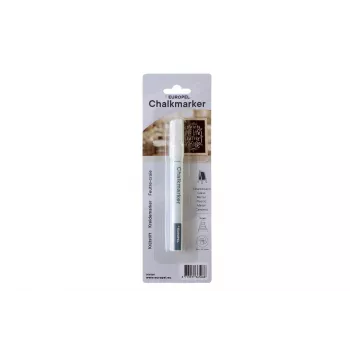 EUROPEL kridtmarker 3 mm, hvid, rund eller skråspids, blisterpakning (1 stk.) 356508