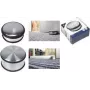Kangaro K-11000 forkromet metal-dørstopper, 100 mm diameter, 45 mm højde, 1,25 kg