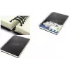 KANGARO Design Spiral Sketchbook A4, 80 Sheets, 140gsm Cream White Acid-Free Paper, Black Hardcover K-5576