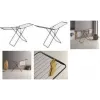 Metaltex Horizon ONYX tørrestativ med vinger, 20 m tørreflade, sort epoxibelagt stål, foldbar, justerbare dobbeltgitre 407940000