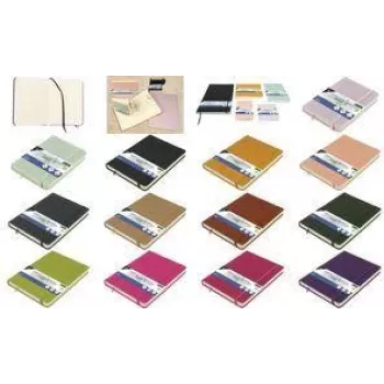 Kangaro Sketchbook, 80 Sheets, DIN A6, Sky Blue PU Hardcover, Cream 140 gsm Paper K-861275