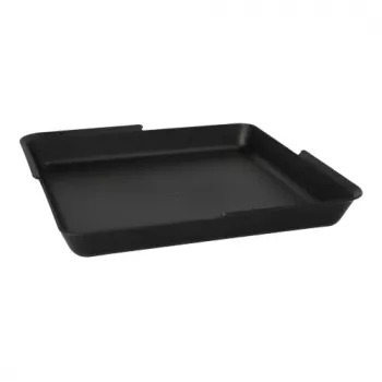 PAPSTAR Circulware genanvendelig rektangulær serveringsbakke, udelt, sort, 1000 ml, polypropylen med 30% mineralske fyldstoffer, 1 stk. 97021