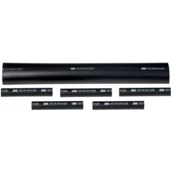 3M TE100050984 Heat Shrink Tubing 12.7mm Black 4-Pack