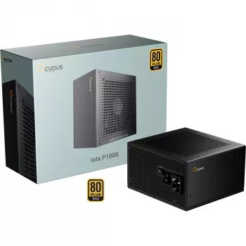 OCYPUS Iota P1000 1000W 80 PLUS Gold ATX 3.0 fuldmodulær strømforsyning - sort
