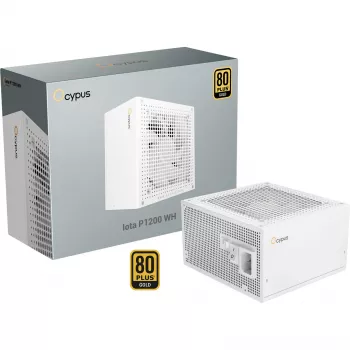OCYPUS Iota P1200 White 1200W 80 PLUS Gold fuldmodulær ATX 3.0-strømforsyning