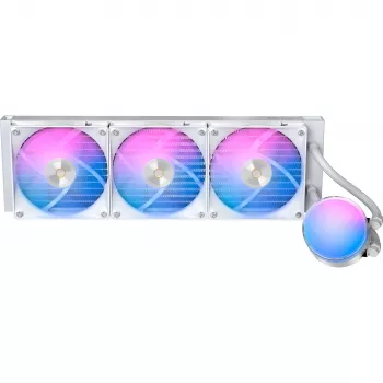 Ocypus Delta L36 ARGB V2 White AIO væskekøler til CPU, 360mm radiator, 3x120mm ARGB-blæsere, Intel & AMD