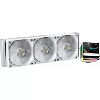 Ocypus Sigma L36 PRO hvid 360mm ARGB AIO væskekøler til CPU