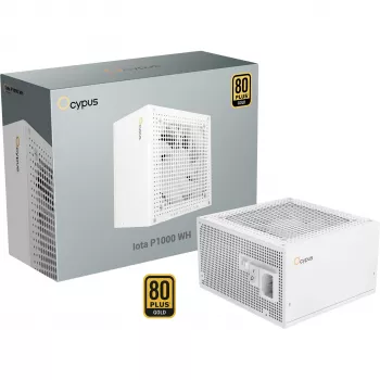 OCYPUS Iota P1000 1000W 80 PLUS Gold fuldmodulær ATX 3.0 strømforsyning - hvid