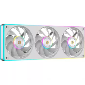 Ocypus Sigma F36 ARGB 365 mm treventilator med enkeltramme, hvid