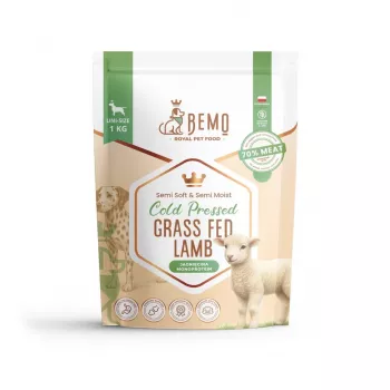 BEMO koldpresset tørfoder til hunde med lammekød fra græsningsfår 1kg