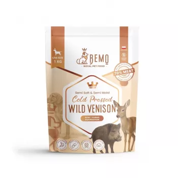 BEMO koldpresset tørfoder til hunde med vildtkød - 1kg