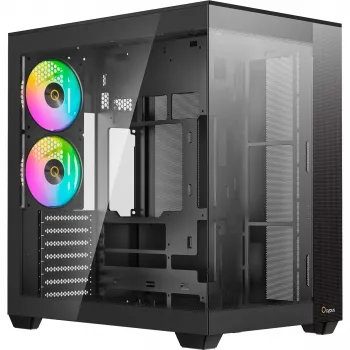 Ocypus Delta C74 ARGB sort panoramaglas mid-tower kabinet