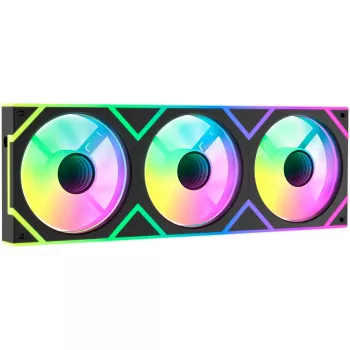 OCYPUS Gamma F36 ARGB Reverse Blade 120 mm PWM ventilator 3-pak sort