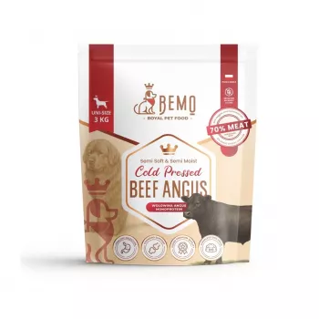 BEMO koldpresset okse Angus mono tørfoder til hunde 3kg