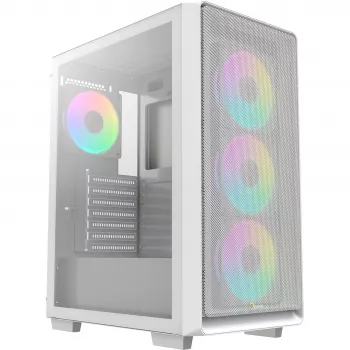 Ocypus Gamma C60 ARGB hvidt mid-tower kabinet med hærdet glas