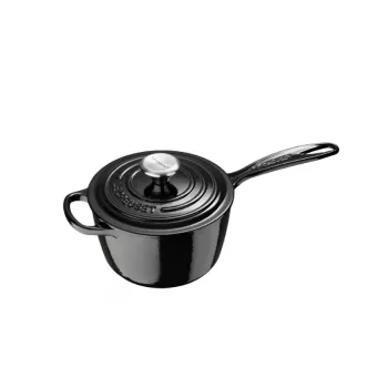 LE CREUSET støbejerns-saucepan 16 cm 1,5L sort