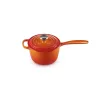 Le Creuset støbejerns-kasserolle 16 cm 1,5L orange