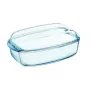 PYREX glasbeholder med låg 4,5L rektangulær Essentials 33x20x14cm