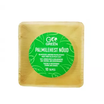 GOGREEN palmebladsskåle Go Green 13x13cm 10 stk.