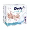 Kindii Pure & Soft pusleunderlag 60x60 cm, 10-pak, vandtætte engangsunderlag, hvid