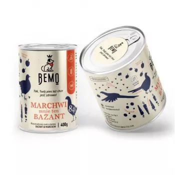 BEMO Marchwi mnie ten Bażant Mono - vådfoder til hunde - 400g