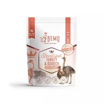 BEMO Cat Sterilised kalkun & struds - tørfoder til katte - 500g