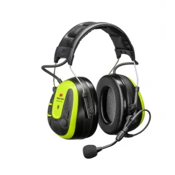 3M Peltor WS Alert X MRX21A3WS7 Bluetooth høreværnshovedtelefon med FM-radio, hovedbøjle, SNR 31 dB, sort/gul