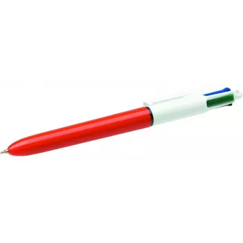 BIC 4 Colours Original trykkuglepen med returmekanisme, 0,30 mm, blå/rød/grøn/sort (982867)
