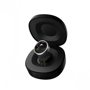 RingConn Smart Ring Gen2 mat sort størrelse 6 - søvn- & fitnesstracker, pulsmåler, 7 dages batteri, titanium, 5 ATM vandtæt