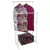 ORDINETT Deluxe Double White 88x43x98-175 cm vertikal tørrestativ