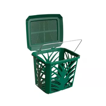 BIOBAG bioaffaldskurv MaxAir 7L 24x19,7x20,5cm grøn