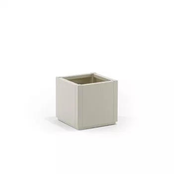 STEFANPLAST blomsterkasse Square Ethica 36x36x35 cm hvid