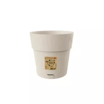 STEFANPLAST blomsterpotte med underskål Ethica Ø20x19cm hvid
